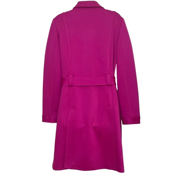 IDEOLOGY BRIGHT PINK BELTED TRENCH COAT SIZE LARGE “Barbie Pink” - Picture 8 of 11